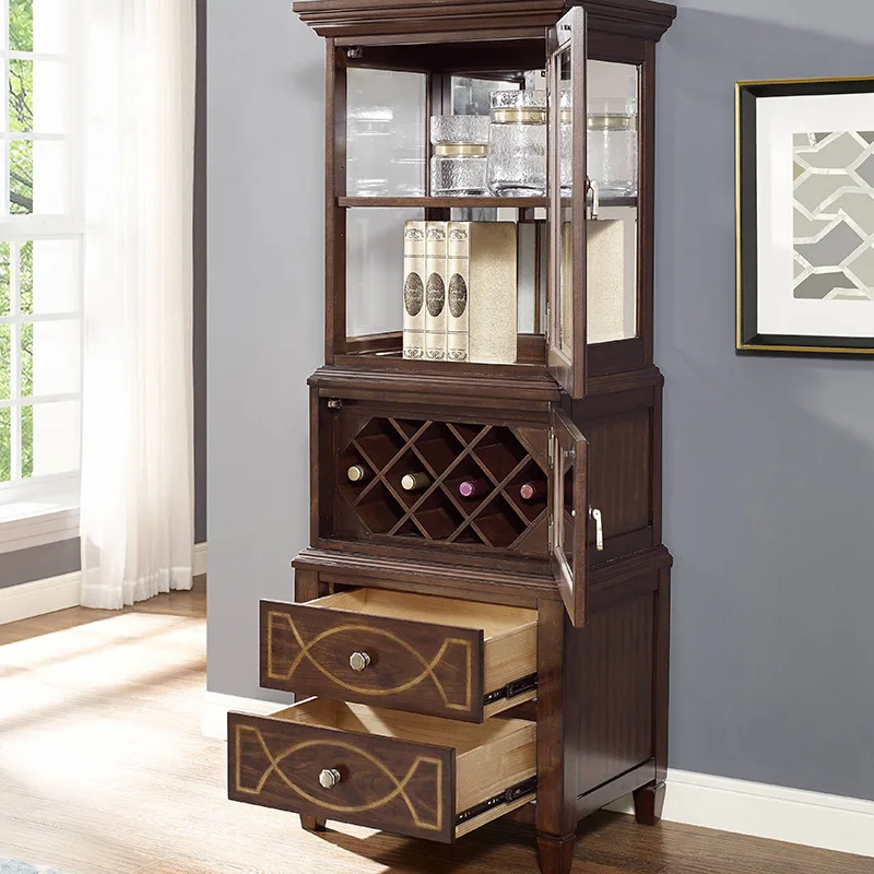 wood wine cabinet