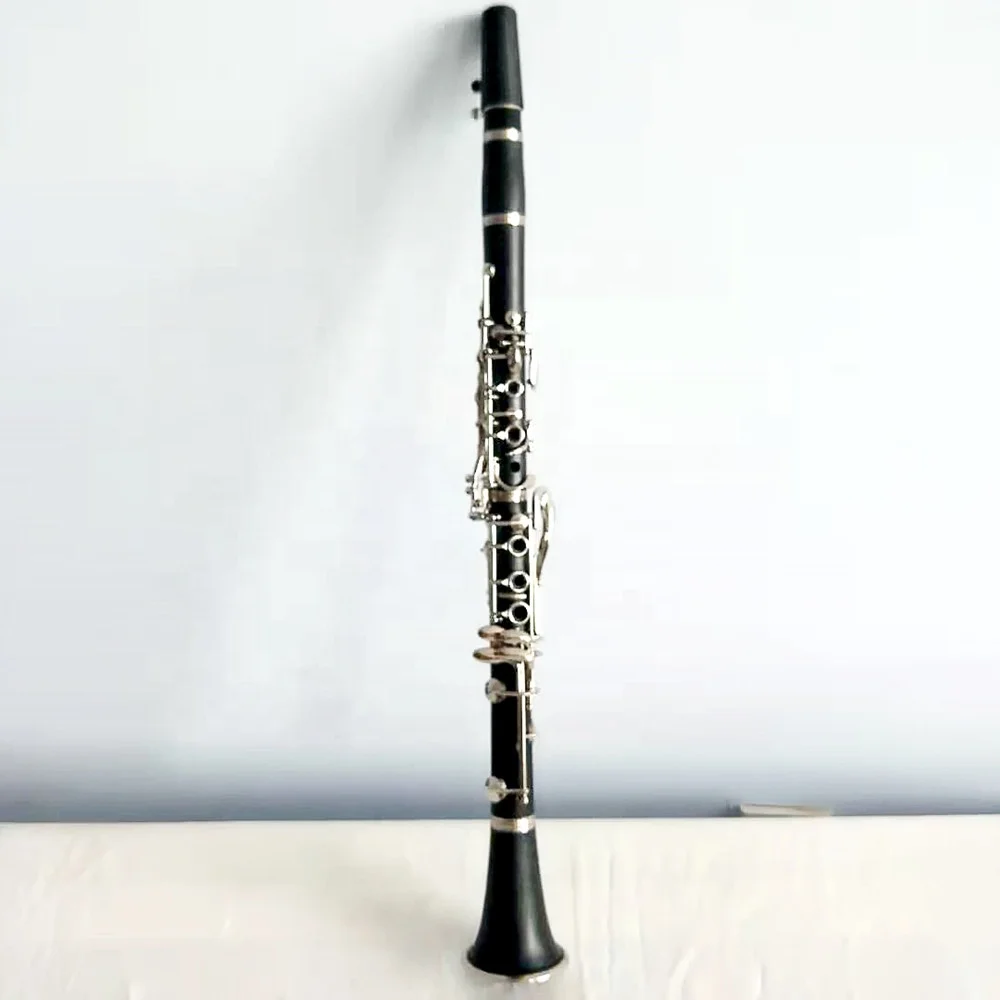 

Professional clarinet ABS silver plated 17 key Bb beginner's choice, Black body