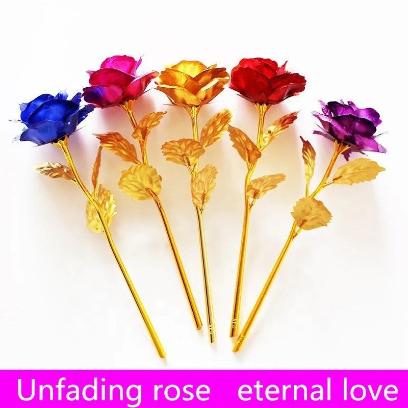 24k gold plated rose flower valentine's day.jpg