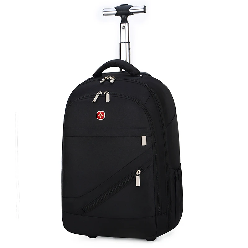 

backpack luggage Removable Hand Trolley Luggage Wheeled Backpack Rolling Backpacks 2 Wheels student