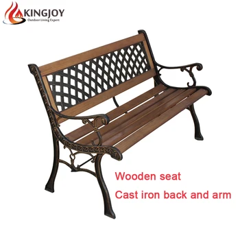 Durable Garden Used Wooden Bench With Cast Iron Back Buy Used