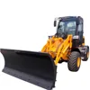 Haitui ZL918D CE Approved Small wheel loader with snow blade for sale