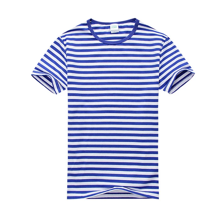 Wholesale Summer Casual Short Sleeve Men Horizontal Stripe T-shirt ...
