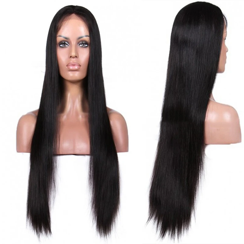 

Cheap 7A silky straight Lace Wigs Brazilian Lace Front Human Hair Wigs With Baby Hair Glueless For Black Women