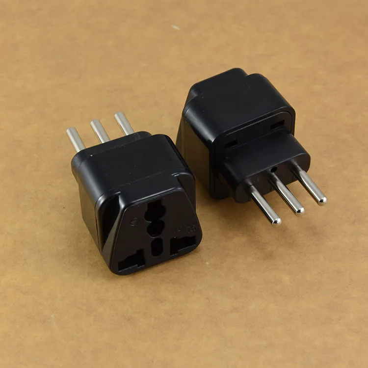 Italian Plug ( Type L ) Universal Travel Adapter Ac Power 3 Pins