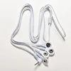 HUXUAN Electrode Lead Wires Connecting Cables for Digital TENS Therapy Machine Massager Electrode Wire Plug 2.5mm 4 Buttons