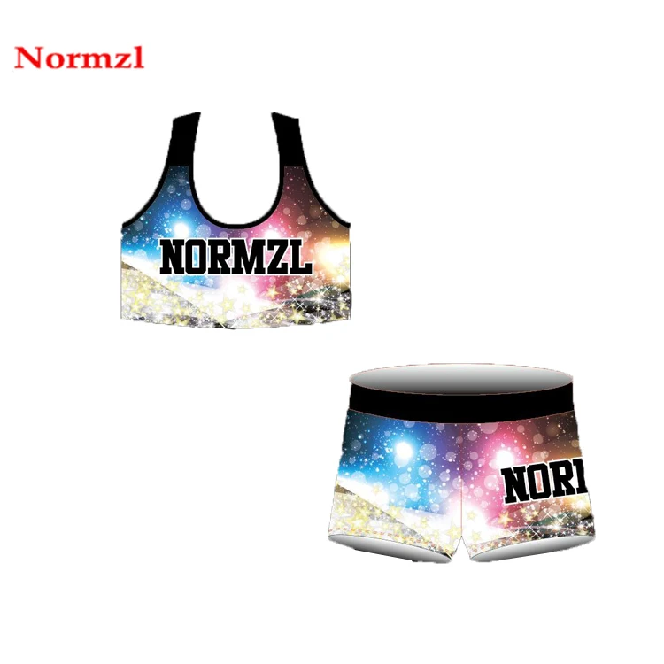 

Design your own all star sublimation practice crop top dance cheer uniforms