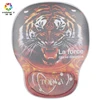 Domineering Tigers Pattern Creative Custom Liquid Mouse Pad With Floating Object Wrist Rest