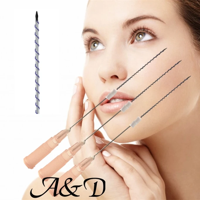 

2019 plastic surgery Face lift pdo thread tornado screw 26G38mm with CE certificate, N/a