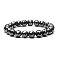 

2019 new arrivals top sellers for amazon diamond faceted hematite men bracelet like chameleon changing color with temperature