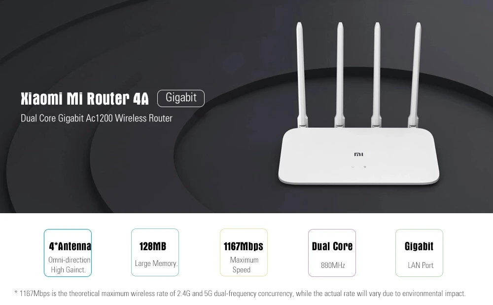 xiaomi 4a router gigabit