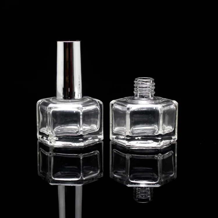 15 Ml Fancy Nail Polish Glass Bottle With Brush Cap Custom Nail Bottle