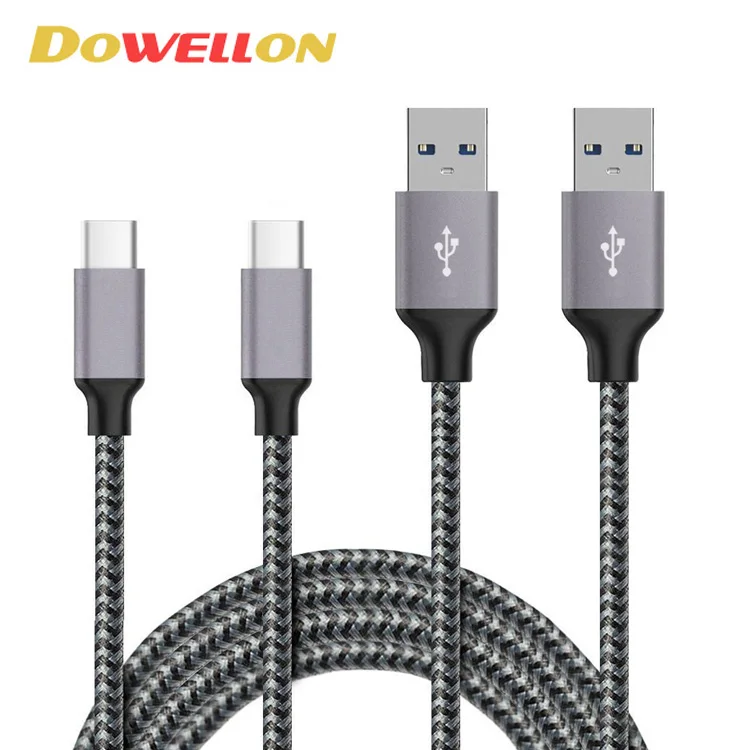 

Wholesale USB TYPE C Cable 5V 3A 2.0 USB A to C Nylon Braided Space Gray Aluminum Shell fast charge cord 8 colors, N/a