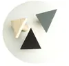 hand painted pine triangle hooks