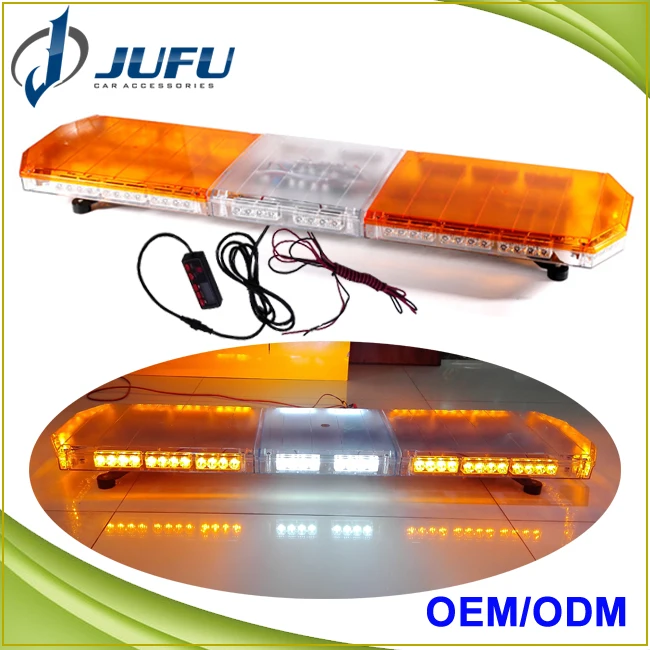 
47 inch best led strobe lights amber LED strobe kits truck emergency warning light bar 