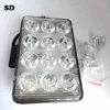 12V-18V 6.65 inch 60w square led spotlight IP68 12 beads LED work lamp excavator lamp