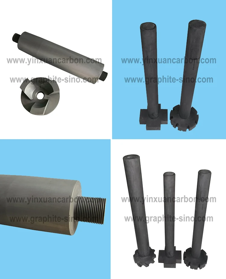 Graphite Rotary Impeller Degassing For Liquid Aluminium Buy Graphite