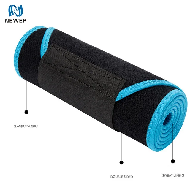 

Top quality nice black hot sauna pravite label custom neoprene slimming belt waist trimmer, As request