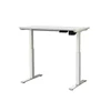 Computer Sit Standing Desk Electric System With MDF/Aluminum/MFC table top-White