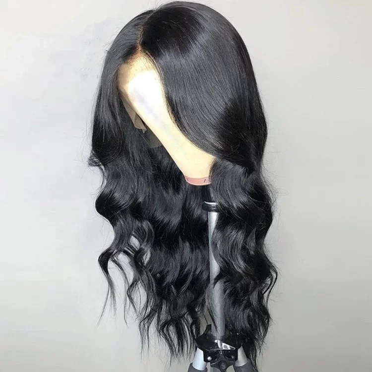 

Deep Middle Parting 13x6 Lace Front Wig Pre Plucked Body Wave Malaysian Human Hair Wigs for Black Women