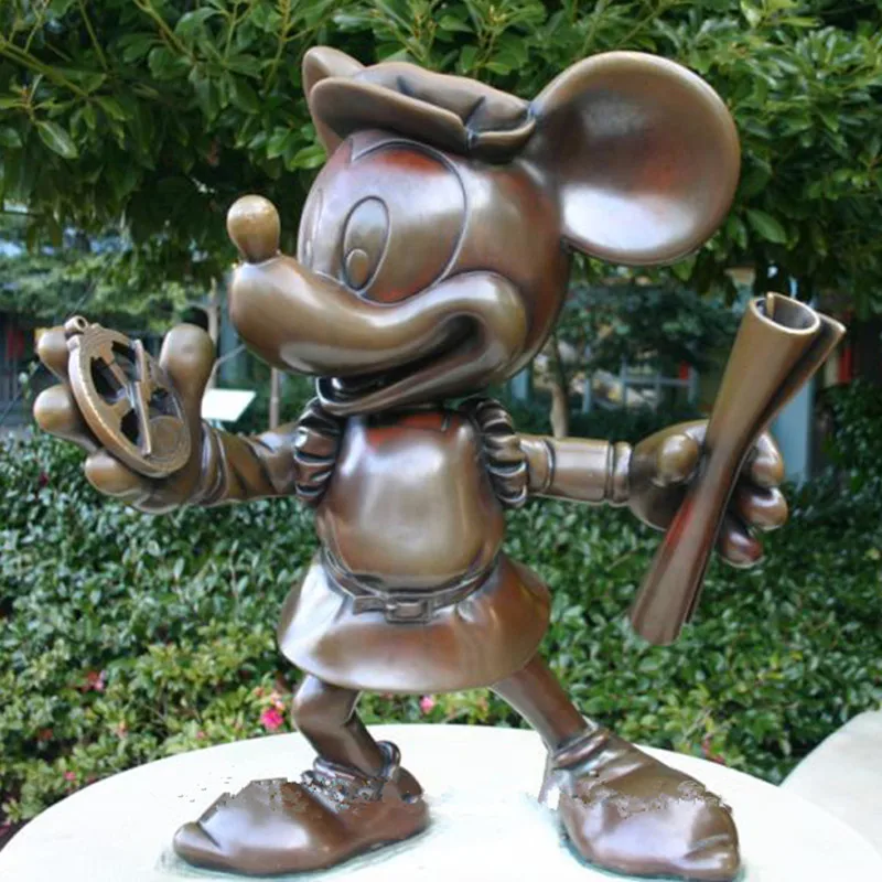 cement mickey mouse statue