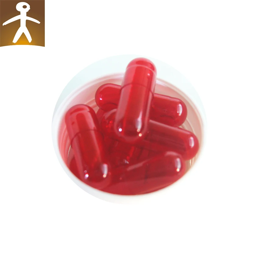 Cattle Bone Gelatin Capsules Size 00 0 Red And Black Empty Hard