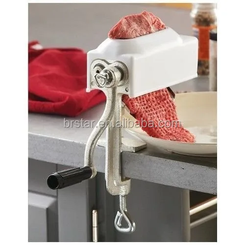 Manual Meat Tenderizer Machine Meat Flatten Tool Cast Iron Tinning For Beef  Pork Chicken Steak