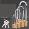 high quality and security solid new 30MM brass padlocks lock with long shackle with 3 keys