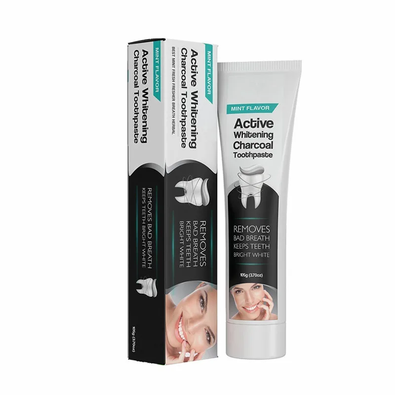 
Private Label Wholesale Activated Charcoal Teeth Whitening Toothpaste 