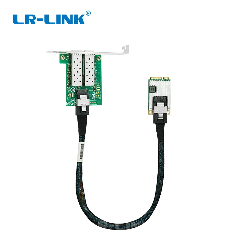 

Mini PCIe Dual 2*SFP Ports Gigabit 1000Base-X Ethernet Fiber Mini PCIe Network Card Intel I350 Based