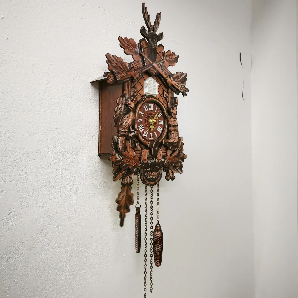 Quartz Cuckoo Clock Movement With Chiming Bird Comes Out,Antique Style