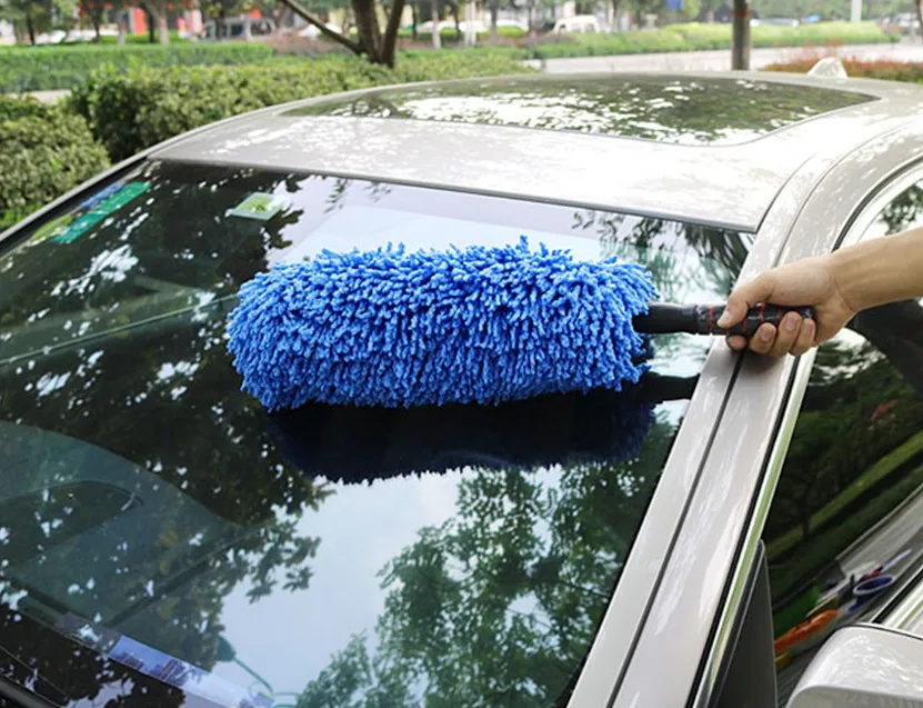 Washable car wax Microfiber Brush Car Wash Tool KitWith Telescopic Handle