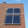Roof split black selective titanium flat panel solar power system