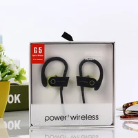 

High quality G5 earhook waterproof outdoor stereo headset Sport headphone ipx7 earphones handfree