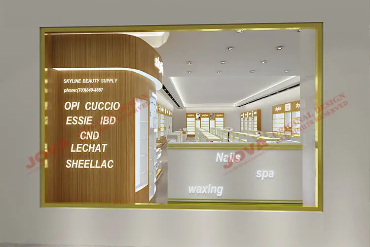 department store cosmetic display