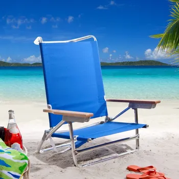 blue deluxe sand beach chair