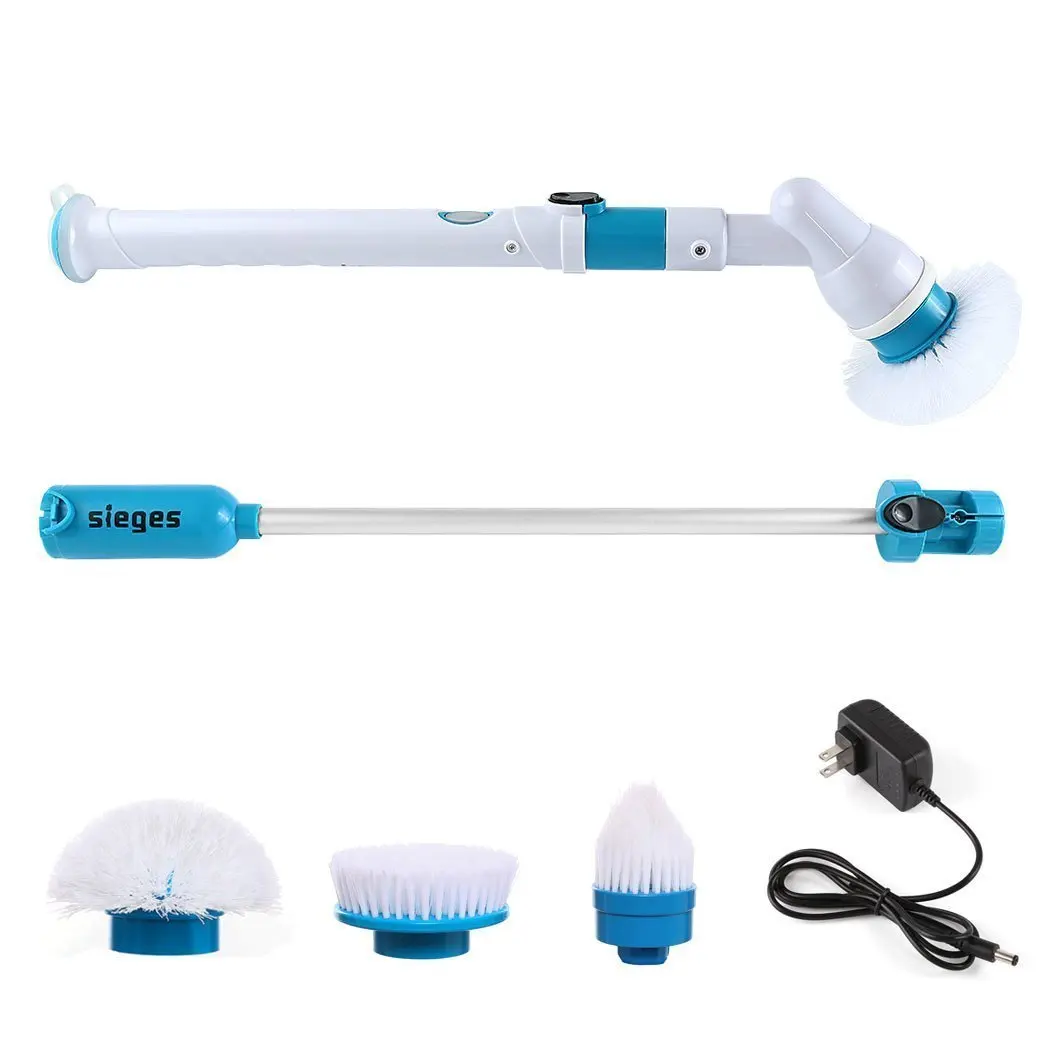 Floor scrubber. Electric Cleaning Brush 8050. Electric Spin Scrubber. Щетка-скраббер 4306 Style. Electric Spin Scrubber,Electric Cleaning Brush with 3 Brush heads.