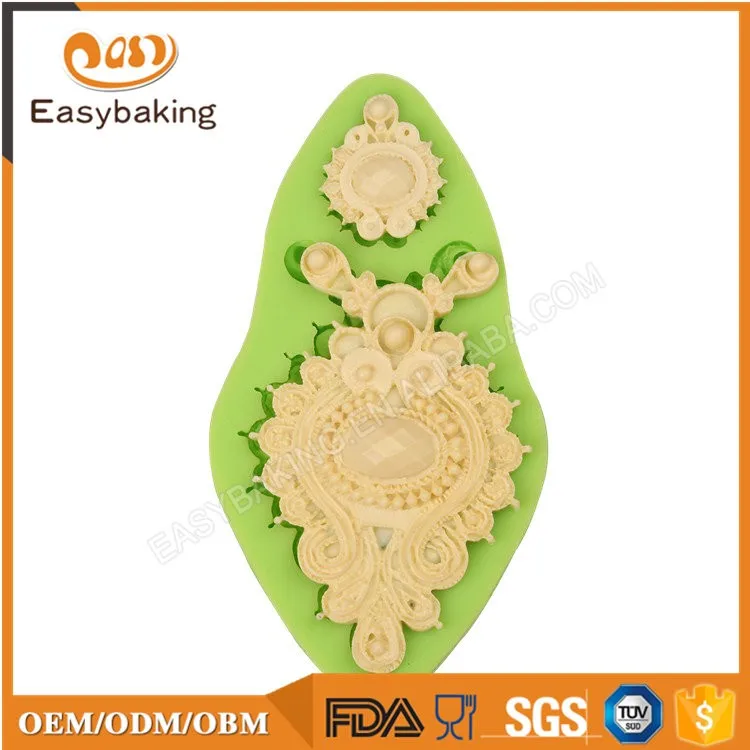 ES-3738 Novelty Pendant Fondant Decoration Silicone Mold