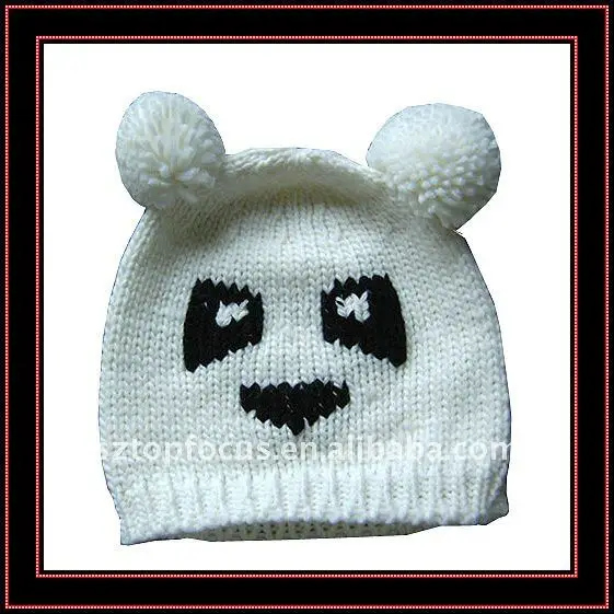 panda knit hat