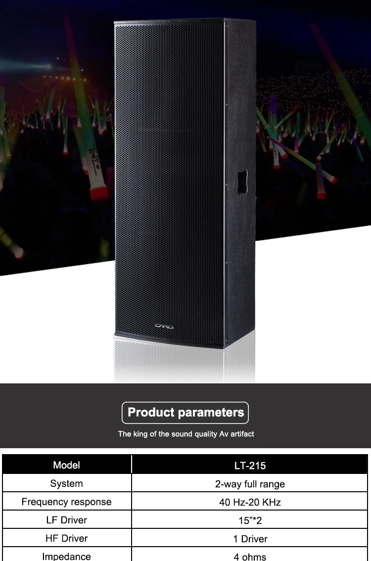 Excellent Concert Stage Speaker,Professional Dual 15" Pro Audio Stage