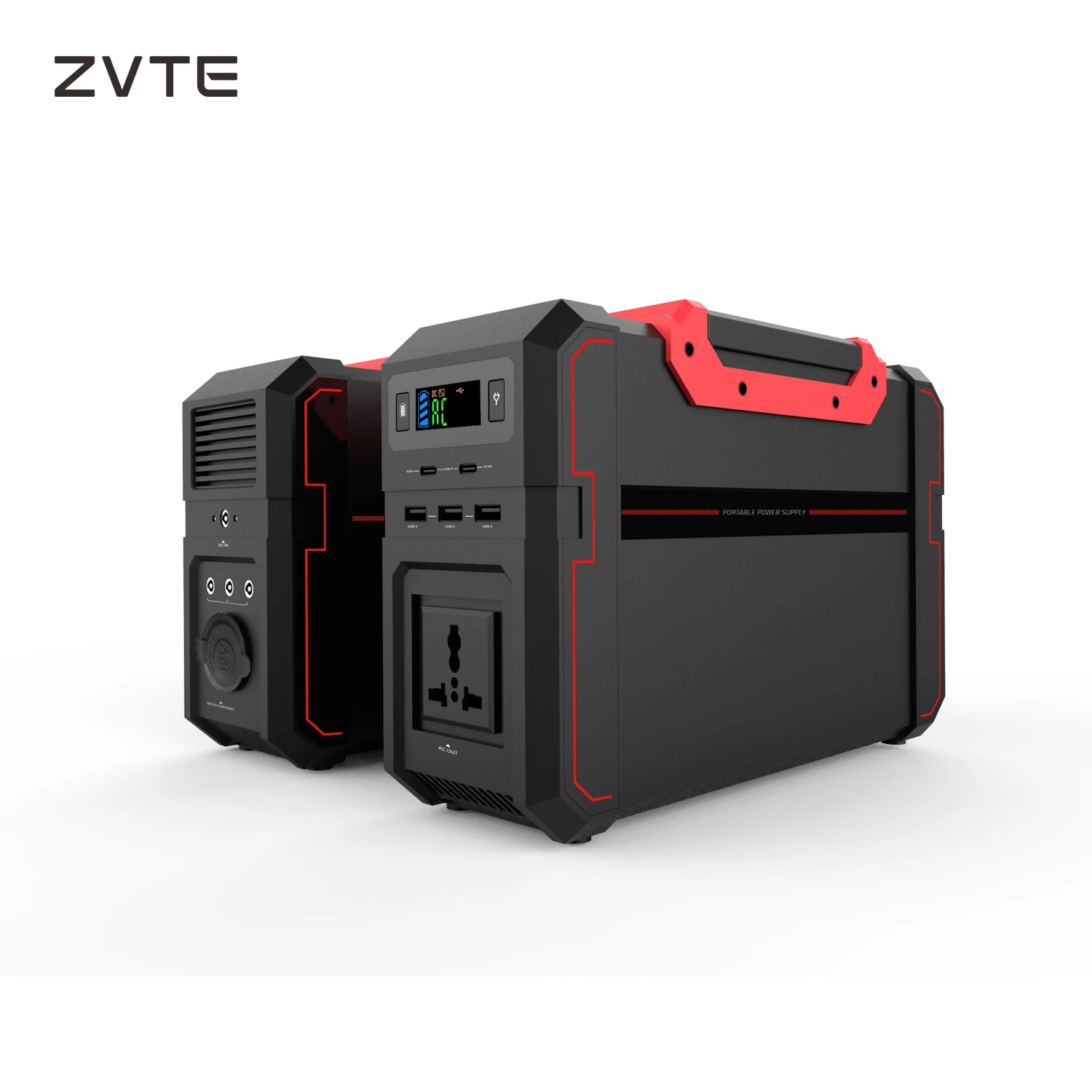 

Portable Power Station 444Wh Power Generator 450W Pure Sine Wave Inverter Emergency Power Supply Charged by Solar/AC Outlet/Cars