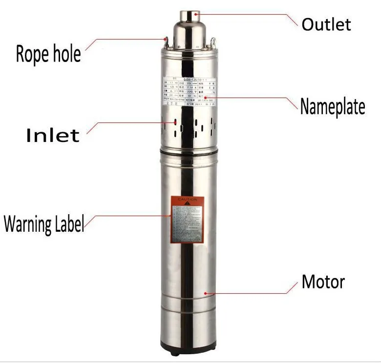 4 inch deep well pump