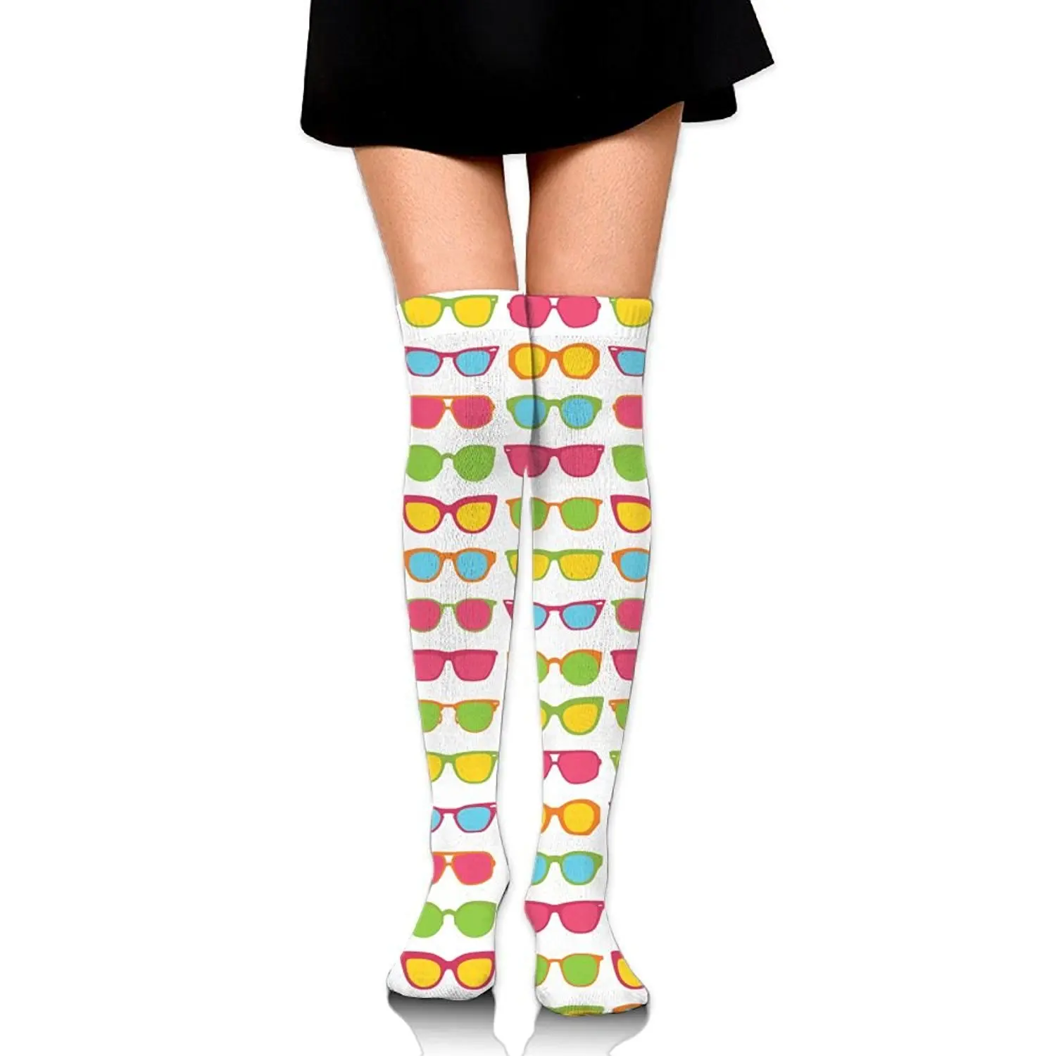 Zaqxsw Sunglasses Women Retro Thigh High Socks Cotton Socks For Womens