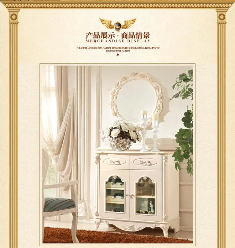 European mirror table antique bedroom dresser French furniture french dressing table p10132