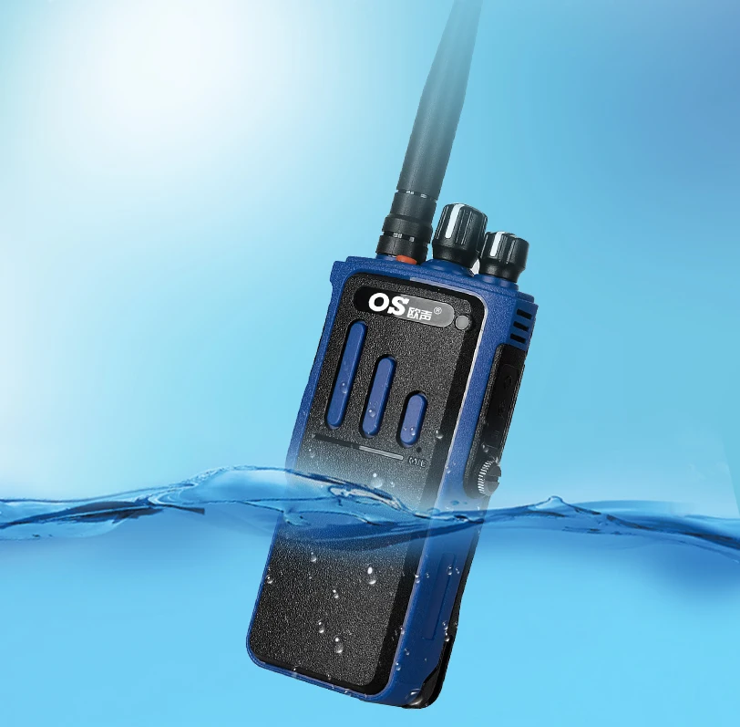 

OS patent waterproof design uhf waki taki ham radio, Black and blue