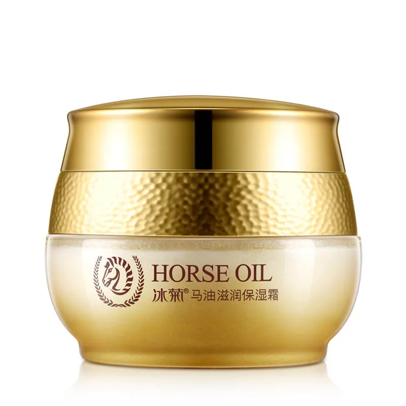 

BINGJU manufacturer wholesale Private label Anti-aging face skin care moisturizing horse oil cream