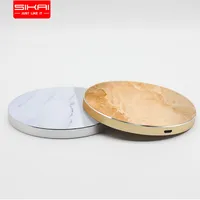 

SIKAI Top quality Luxury Real Marble QI Fast Universal 10W wireless charger pad marble wireless phone charger
