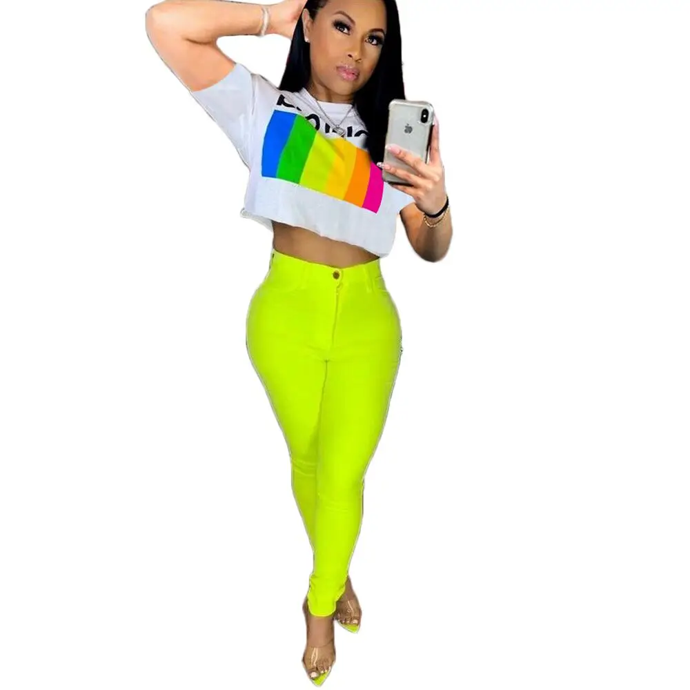 

High Quality Colorful Printed Short Sleeve T-shirt