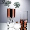 wholesale cheap high quality wedding home centerpiece decoration flower glass modern vase