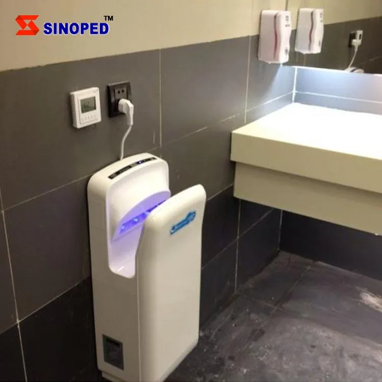 
ABS high speed automatic electric dual JET air uv light hand dryer 